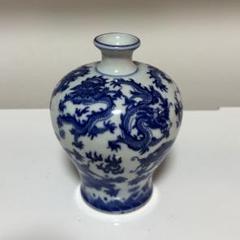 美品 大清乾隆年製 大型花器 花瓶 牡丹 桃 中国古美術 高さ60.5