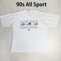 90s　All Sport　シングルステッチ　Tシャツ　XXL　ホワイト