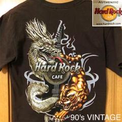 【雰囲気抜群❗️】90's Hard Rock CAFE Tシャツ デカロゴ