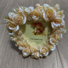 花 フラワー 写真立て ハート レトロ