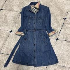 大きいサイズ✨バーバリーロンドン　デニムジャケット　ノバチェック　15(46) 大きいサイズ 超美品 バーバリーBURBERRY バーバリーロンドン