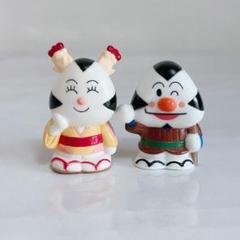 おむすびマン　レトロ　日本製　バンダイ　大判ソフビ おむすびまん フィギュア アンパンマン レア レトロ 昔 アニメ