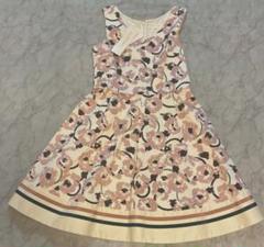 ジルスチュアート夏ノースリーブワンピース花柄ピンク白ホワイト定価27000円