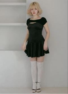 ANDMARY】Sabrina frill set dress