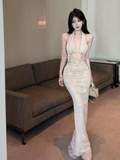大人気❤️シンプルロングドレス