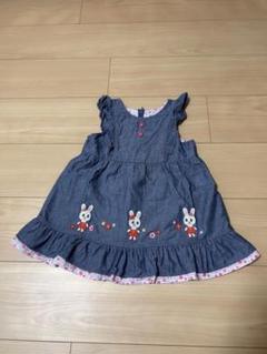 【うさぎ】ミキハウス　ワンピース　120 80セット セール30%OFF！ミキハウス うさこ ジャンパースカート