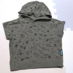 《在庫処分 SALE》LOGOS フード付き 半袖 トレーナー