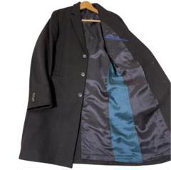 ポールスミス PS PAUL SMITH チェスターコート カシミヤ混 S 黒