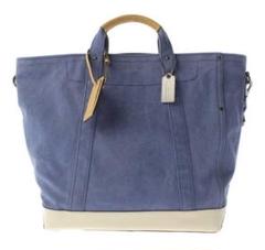 COACH コーチ ビッグトートバッグ キャンバスレザー