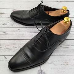 【美品】リーガル26.5cm STREETWALKER ストレートプレーン　黒 リーガル【26cm メンズ】ポストマン ブラック プレーントゥ