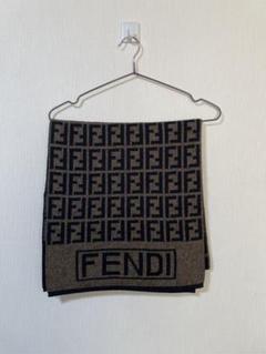 FENDI ウール マフラー 定番 ロゴ 状態良好