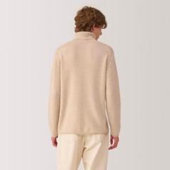 新品 MUJI Labo 自然のまんまの色 カシミヤタートルネックセーター XL
