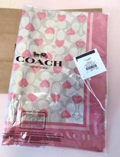 新品coach シグネチャー ハート プリント シルク バンダナ 新品coach シグネチャー ハート プリント シルク バンダナ