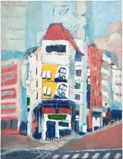 絵画 540 油絵/風景/街角/東京/秋葉原電気街/山手線/F10号 絵画 402-2 油絵/風景/街角/東京/六本木/P15号 - メルカリ