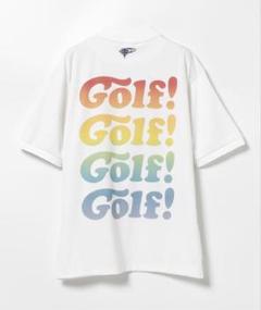 BEAMS GOLF ORANGE LABEL / バッグ プリント ポロシャツ