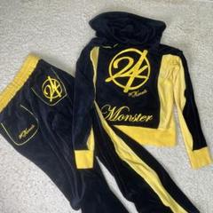 24karats セットアップ Monster ジャージセットアップ ベロア