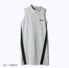 CPGゴルフ　グレー ノースリーブワンピース