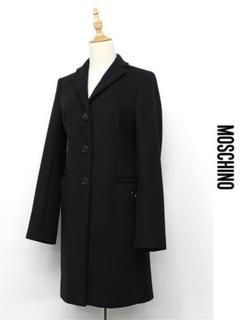 R335/LOVE MOSCHINO チェスターコート 3つボタン 40 L 黒 - メルカリ