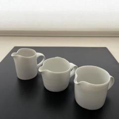 高久敏士さん 白磁 クリーマー 3つセット(円柱形) - メルカリ