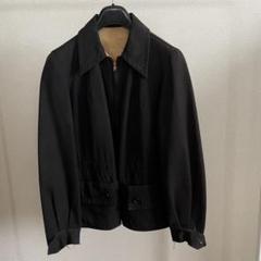 50s ロカビリー ギャバジャン 黒赤 ストライプ 希少 Dry Bones 50s ギャバジャン 2トーン ブラックピンク L