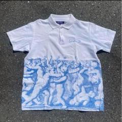 fucking awesome ポロシャツ　XL　白　総柄　半袖　tシャツ fucking awesome ポロシャツ XL 白 総柄 半袖 tシャツ