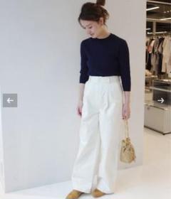美品 JOURNAL STANDARD relume コットンチノパンツ ワイドのサムネイル