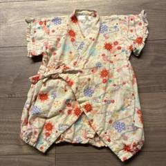 花柄　浴衣ロンパース　甚平　70サイズ