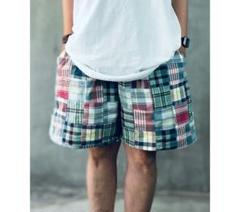 STUMP STAMP PATCHWORK EASY SHORTS ハンドメイド