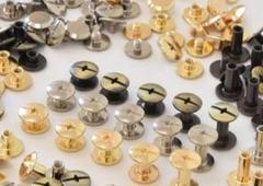 金属製スクリュー式ボタン 3mm/4mm