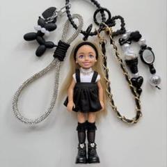 Barbieチェルシードール　バッグチャーム　黒人ちゃん USAマテル社 バービーチェルシードールチャーム バッグチャーム