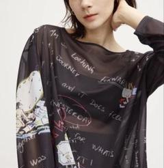 アメリヴィンテージROSE MOTIF SHEER TOP 完売!アメリヴィンテージROSE MOTIF SHEER TOP