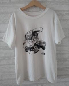 THE NORTHFACE ザノースフェイス 車プリントTシャツ 150㎝ 半袖