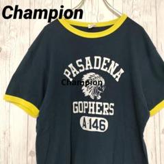 チャンピオン Champion Tシャツ リンガーT グッドデザイン XL 美品