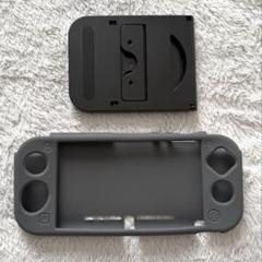 Nintendo Switch Liteシリコンケース グレー　スタンド　セット