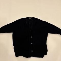 LOWRYS FARM ブラック カーディガン　七部袖　メッシュ　春夏