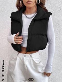 【SHEIN】ショート丈ダウンベスト(商品番号:12405508)のサムネイル