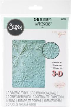 【新品】Sizzix エンボスフォルダー (Winter Snowflakes)