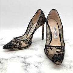 ※merucari【JIMMY CHOO】レース パンプス サイズ37 新品同様 JIMMY CHOO ブラック 総レース パンプス ジミーチュウ