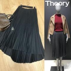 極美品 theory プリーツ スカート ロング セオリー - メルカリ