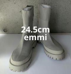 emmi ニットブーツ 24.5cm ライトグレーのサムネイル