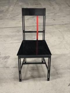 80’sポストモダン　メタルフレームチェア　2脚セット Frame chair Bjorn Alge 80s ポストモダン 倉俣史朗