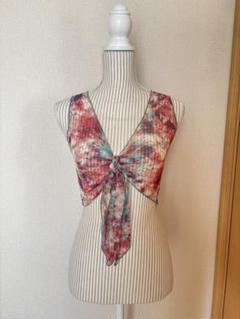 Spring Haze タイダイ柄 クロップドタンクトップ