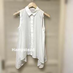 Hampsteadホワイトノースリーブシャツ 2