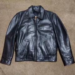 【50s ヴィンテージ 日本製 レザー／HAMA片爪アルミジップ／ライダース】 50s ヴィンテージ 日本製 レザー／HAMA片爪アルミジップ