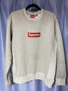 Box logo crew neck グレー Lサイズ
