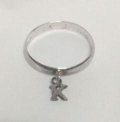 中古】『K』 イニシャル チャーム シルバー リング KENZO - メルカリ