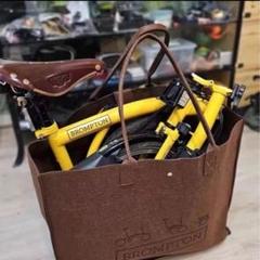 フェルト素材の大容量バッグ、BROMPTONの自転車デザイン付き 2025年最新】BROMPTON 自転車 バッグの人気アイテム - メルカリ