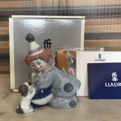 リヤドロ　仔犬とボールを持っピエロ　No5278 完品 やんく様専用リヤドロ【美品】《仔犬とボールを持つピエロ》No