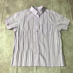イッセイミヤケ ISSEY MIYAKE (2) プリーツシャツ 半袖 薄手 イッセイミヤケ 半袖シャツ 白 ホワイト サイズ2 - メルカリ