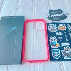 iPhone 14 Pro Max ケース 耐衝撃 クリア ピンク